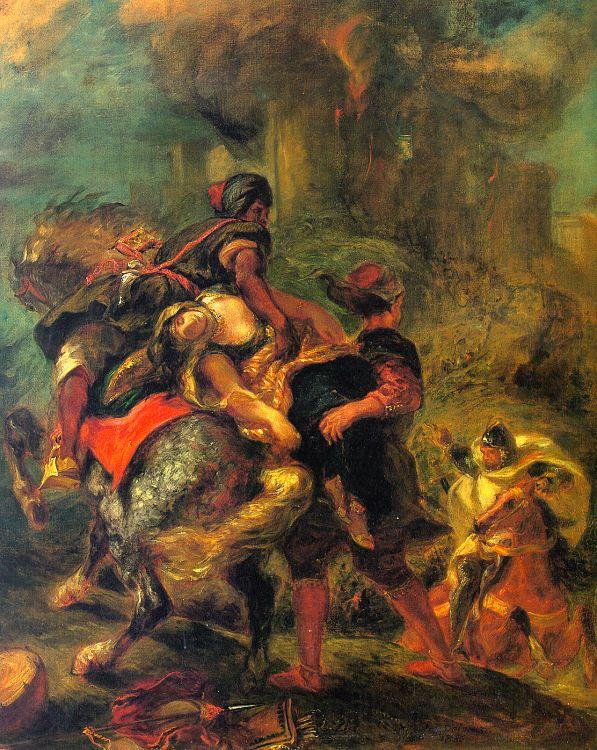 Eugene Delacroix The Abduction of Rebecca